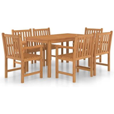 vidaXL Gartenmöbelset - Teak 6 Plätze vidaXL Gartenmöbelset - Teak 6 Plätze