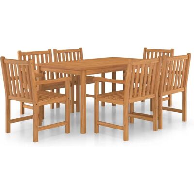 vidaXL Gartentisch-Set - Teak 7-teilig vidaXL Gartentisch-Set - Teak 7-teilig