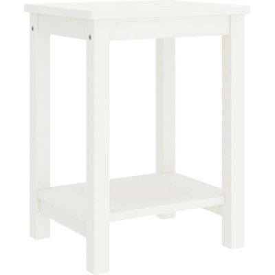 vidaXL 322210 Nachttisch - Massives Kiefern Holz Weiß vidaXL 322210 Nachttisch - Massives Kiefern Holz Weiß