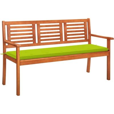vidaXL Gartentisch 150cm Eukalyptus massiv mit Polster vidaXL Gartentisch 150cm Eukalyptus massiv mit Polster
