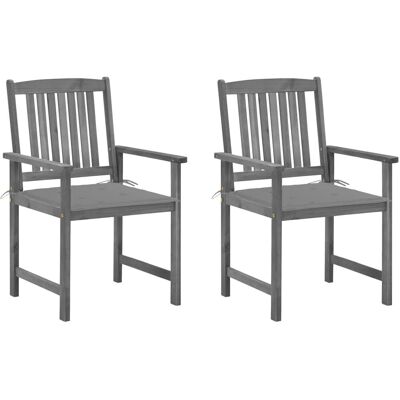 vidaXL - 3061223 - Grau - Akazienholz - Outdoor chair vidaXL - 3061223 - Grau - Akazienholz - Outdoor chair