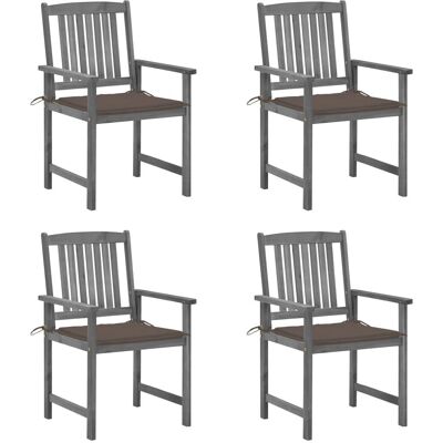 vidaXL Gartenstuhl 3061238 - Akazie Holz Grau vidaXL Gartenstuhl 3061238 - Akazie Holz Grau
