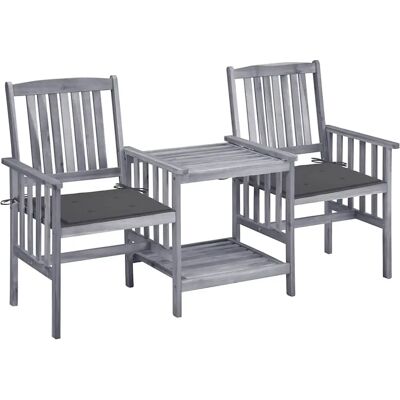 MAISONCHIC Gartensessel mit Tisch und Kissen - Gartenmöbel MAISONCHIC Gartensessel mit Tisch und Kissen - Gartenmöbel