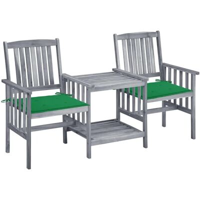 VidaXL Gartenmöbel-Set - Rustikale Akazienholzstühle & Tisch VidaXL Gartenmöbel-Set - Rustikale Akazienholzstühle & Tisch