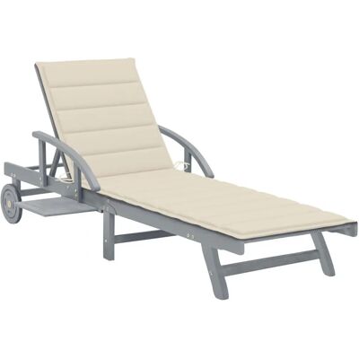 VidaXL Outdoor Chair - Verstellbare Liege mit Kissen VidaXL Outdoor Chair - Verstellbare Liege mit Kissen