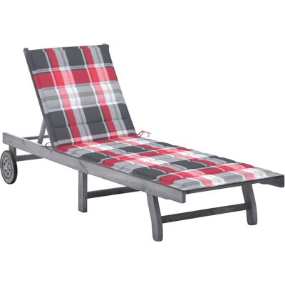 vidaXL Outdoor Chair Lounge Polster Grau - Gartenmöbel vidaXL Outdoor Chair Lounge Polster Grau - Gartenmöbel