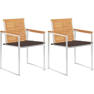 Vidaxl Teak Gartensessel mit Kissen - Gartenmöbel Vidaxl Teak Gartensessel mit Kissen - Gartenmöbel