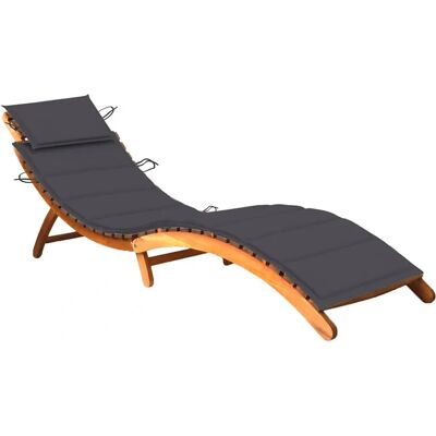 VidaXL Outdoor Lounge Chair - Ergonomisches Akazienholz - Klappbar VidaXL Outdoor Lounge Chair - Ergonomisches Akazienholz - Klappbar