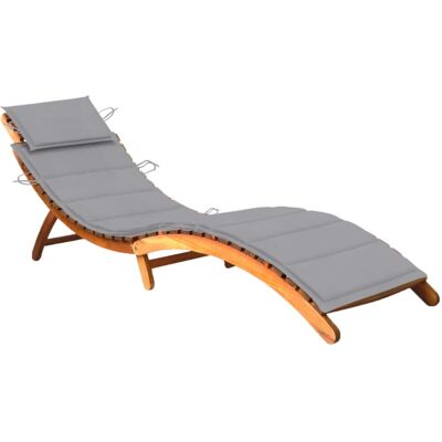 vidaXL Outdoor Lounge Chair - Ergonomischer Klappgartenliege mit Kissen vidaXL Outdoor Lounge Chair - Ergonomischer Klappgartenliege mit Kissen