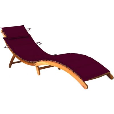 VidaXL Outdoor Chair - Ergonomischer Klappgartenliege mit Kissen VidaXL Outdoor Chair - Ergonomischer Klappgartenliege mit Kissen