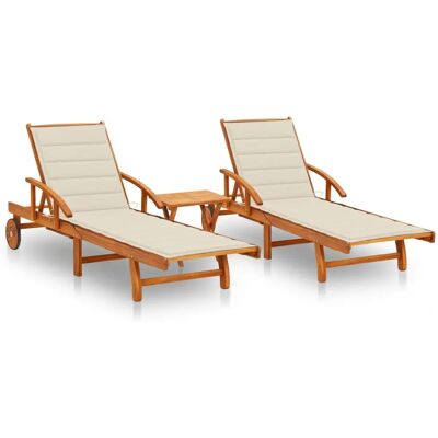 VidaXL Outdoor Sessel Lounge Creme - Loungesessel VidaXL Outdoor Sessel Lounge Creme - Loungesessel