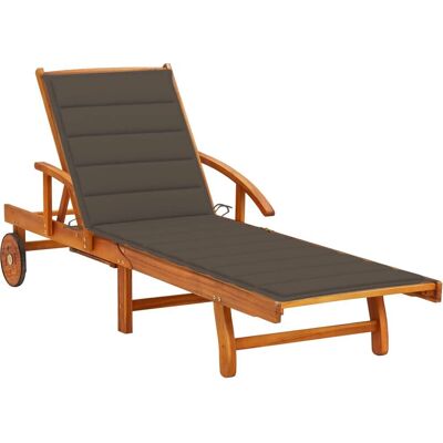 VidaXL Outdoor Stuhl - Akazienholz Loungemöbel mit Kissen VidaXL Outdoor Stuhl - Akazienholz Loungemöbel mit Kissen