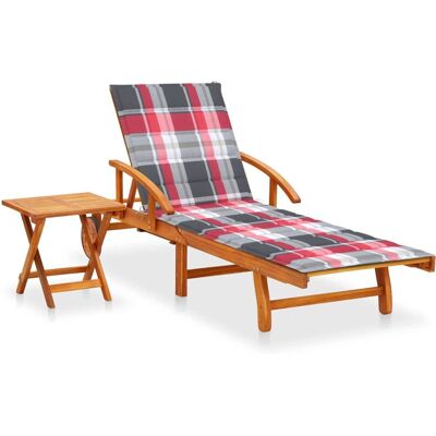 vidaXL Outdoor Stuhl Modell 3061630 mit verstellbarer Rückenlehne & Tisch vidaXL Outdoor Stuhl Modell 3061630 mit verstellbarer Rückenlehne & Tisch