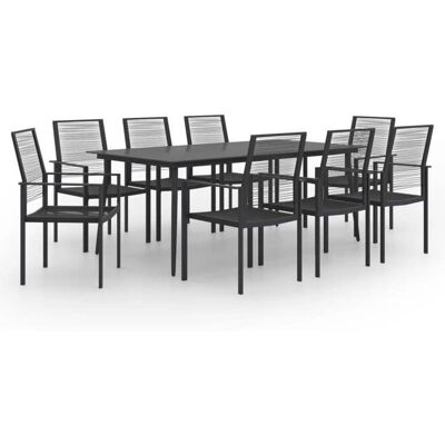 vidaXL Garten Esstisch 9-tlg. Outdoor Tisch und Stühle vidaXL Garten Esstisch 9-tlg. Outdoor Tisch und Stühle