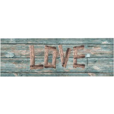 vidaXL Küchen Teppich Waschbar Love 60x300 cm Mehrfarbig - Küchen Teppich vidaXL Küchen Teppich Waschbar Love 60x300 cm Mehrfarbig - Küchen Teppich
