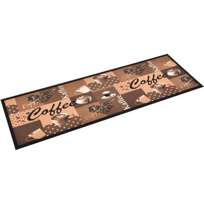 vidaXL Køkkenmåtte Vaskbar Kaffe Brun - 60x180 cm - Rektangulær vidaXL Køkkenmåtte Vaskbar Kaffe Brun - 60x180 cm - Rektangulær
