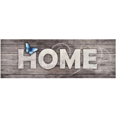 vidaXL Küchenbodenmatte Waschbar Zuhause 60x180 cm Grau - Bodenmatte vidaXL Küchenbodenmatte Waschbar Zuhause 60x180 cm Grau - Bodenmatte
