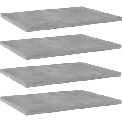 vidaXL Reoler til bøger 4 stk Cementgrå 40x30x1,5 cm - Reoler til bøger vidaXL Reoler til bøger 4 stk Cementgrå 40x30x1,5 cm - Reoler til bøger