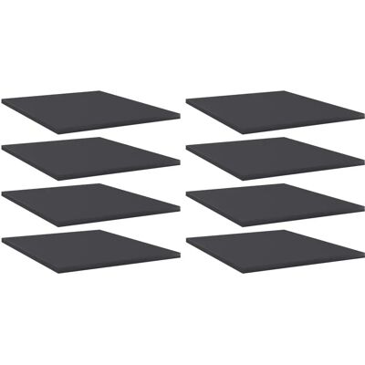 vidaXL Graue Bücherregalbretter 8 st - Regalbretter vidaXL Graue Bücherregalbretter 8 st - Regalbretter