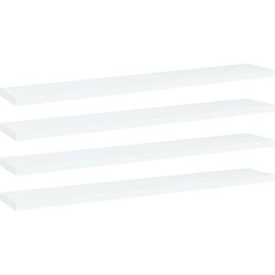 vidaXL Hvide biblioteksplanker 4 stk 60x10x1,5 cm - Hylder til bogreol vidaXL Hvide biblioteksplanker 4 stk 60x10x1,5 cm - Hylder til bogreol