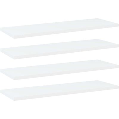 vidaXL Weiße Bücherregalbretter 4 Stück 60x20x1,5cm - Ersatzplatte vidaXL Weiße Bücherregalbretter 4 Stück 60x20x1,5cm - Ersatzplatte