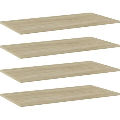 MAISONCHIC Estante Sonoma Roble - Pack de 4 - Solución de almacenamiento MAISONCHIC Estante Sonoma Roble - Pack de 4 - Solución de almacenamiento