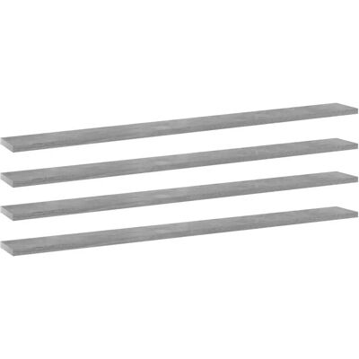 vidaXL 4x Bogreoler Plader Beton Grå - Reoler vidaXL 4x Bogreoler Plader Beton Grå - Reoler