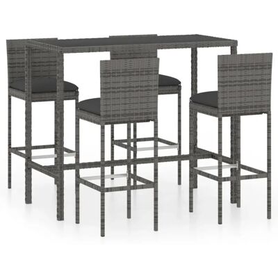 vidaXL Gartenbar-Set - Wasserfestes Rattan vidaXL Gartenbar-Set - Wasserfestes Rattan