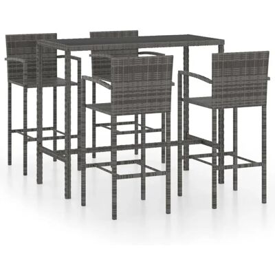 Allgemeines Gartenbar-Set - Wasserfestes PE-Rattan, Sicherheitsglas, Stahlrahmen Allgemeines Gartenbar-Set - Wasserfestes PE-Rattan, Sicherheitsglas, Stahlrahmen