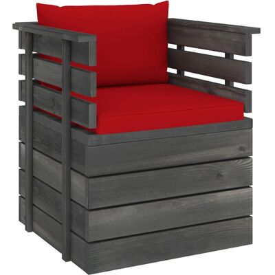 VidaXL Gartensitzbank - Robustes Holz, Stoff, Polyester - Gartenloungemöbel VidaXL Gartensitzbank - Robustes Holz, Stoff, Polyester - Gartenloungemöbel