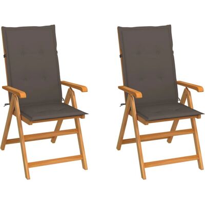 VidaXL Outdoor Stuhl - Teak Taupe VidaXL Outdoor Stuhl - Teak Taupe