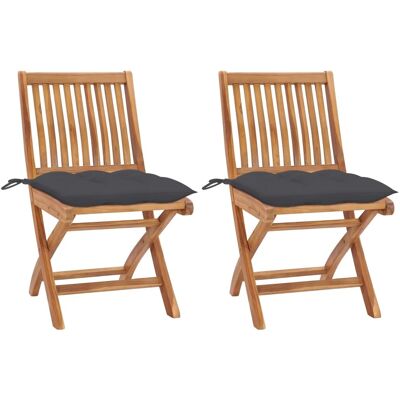vidaXL Teak-Gartenstühle - Klappmöbel für draußen vidaXL Teak-Gartenstühle - Klappmöbel für draußen