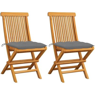 VidaXL Gartensessel - Teak Grau VidaXL Gartensessel - Teak Grau