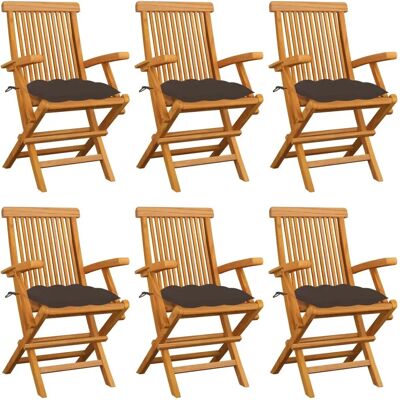 VidaXL Gartensessel - Teak Taupe - Gartenmöbel VidaXL Gartensessel - Teak Taupe - Gartenmöbel