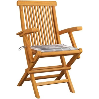 Vidaxl Teak Gartenstühle Set 6 Stück mit Kissen Vidaxl Teak Gartenstühle Set 6 Stück mit Kissen