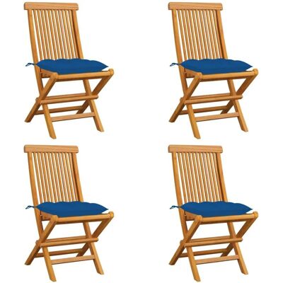 vidaXL Gartenschaukel - Klappbar Teak mit Polstern - 4 Stk. vidaXL Gartenschaukel - Klappbar Teak mit Polstern - 4 Stk.