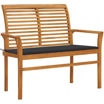 VidaXL Gartentisch - Teakholz - Anthrazitkissen - Garten oder Terrasse VidaXL Gartentisch - Teakholz - Anthrazitkissen - Garten oder Terrasse