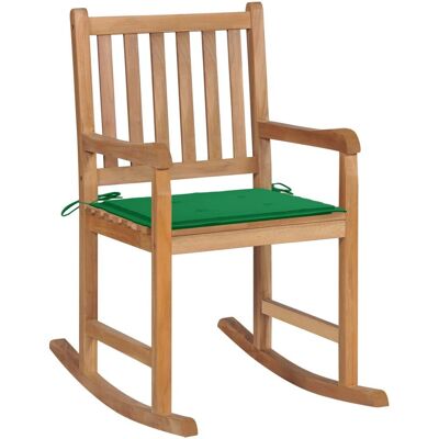 vidaXL Gartensessel Teak Grün - Gartenstuhl vidaXL Gartensessel Teak Grün - Gartenstuhl