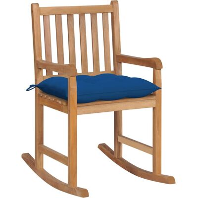 vidaXL - 3062782 - Blau - Teak - Schaukelstuhl vidaXL - 3062782 - Blau - Teak - Schaukelstuhl