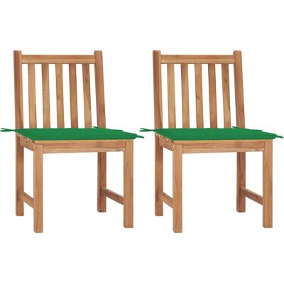 VidaXL Gartensessel - Teak Grün VidaXL Gartensessel - Teak Grün