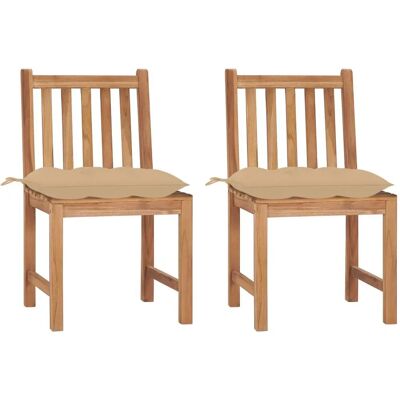vidaXL Gartensessel - Teak Beige - Robuste Gartenmöbel vidaXL Gartensessel - Teak Beige - Robuste Gartenmöbel