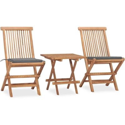 vidaXL Outdoor Möbelset - Klappbarer Teak-Tisch & Stühle vidaXL Outdoor Möbelset - Klappbarer Teak-Tisch & Stühle
