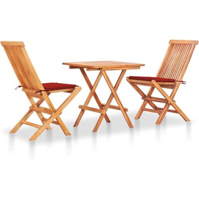 VidaXL Gartenmöbel-Set mit Rötzen Kissen VidaXL Gartenmöbel-Set mit Rötzen Kissen