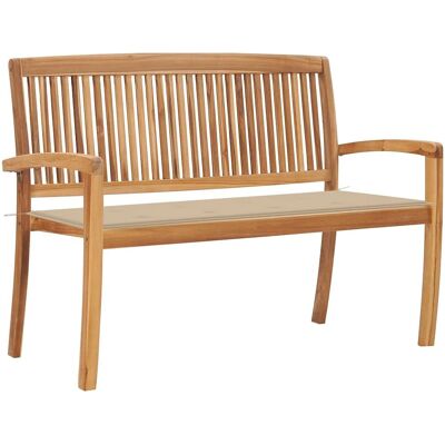 vidaXL Stapelbare Gartencouch mit Kissen - Gartenmöbel vidaXL Stapelbare Gartencouch mit Kissen - Gartenmöbel