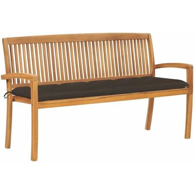 Maisonchic Teak-Gartenbank mit Kissen - Gartenbank Maisonchic Teak-Gartenbank mit Kissen - Gartenbank