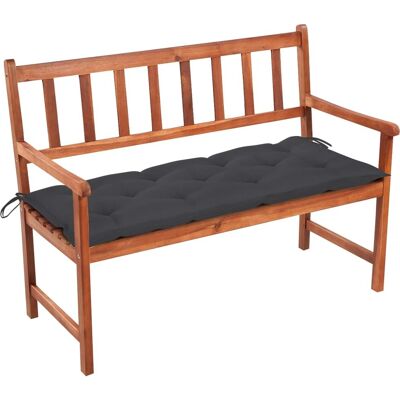 vidaXL Gartentisch mit Kissen - 120cm Massives Akazienholz vidaXL Gartentisch mit Kissen - 120cm Massives Akazienholz