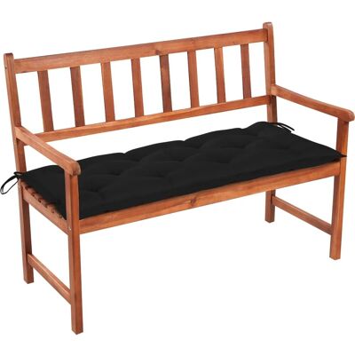 vidaXL Gartenbank mit Auflage - 120 cm Massivholz Akazie vidaXL Gartenbank mit Auflage - 120 cm Massivholz Akazie