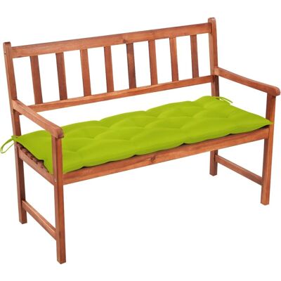 vidaXL Gartentisch mit Auflage - Rustikale Holzbank für Außen vidaXL Gartentisch mit Auflage - Rustikale Holzbank für Außen