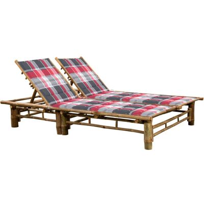 vidaXL Outdoor Chair - Bambus, 3-Position Rückenlehne, Braun vidaXL Outdoor Chair - Bambus, 3-Position Rückenlehne, Braun