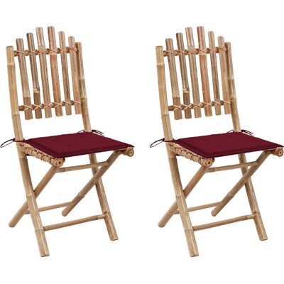vidaXL Outdoor Chair 3063996 - Gartensessel, Rot, Bambus vidaXL Outdoor Chair 3063996 - Gartensessel, Rot, Bambus